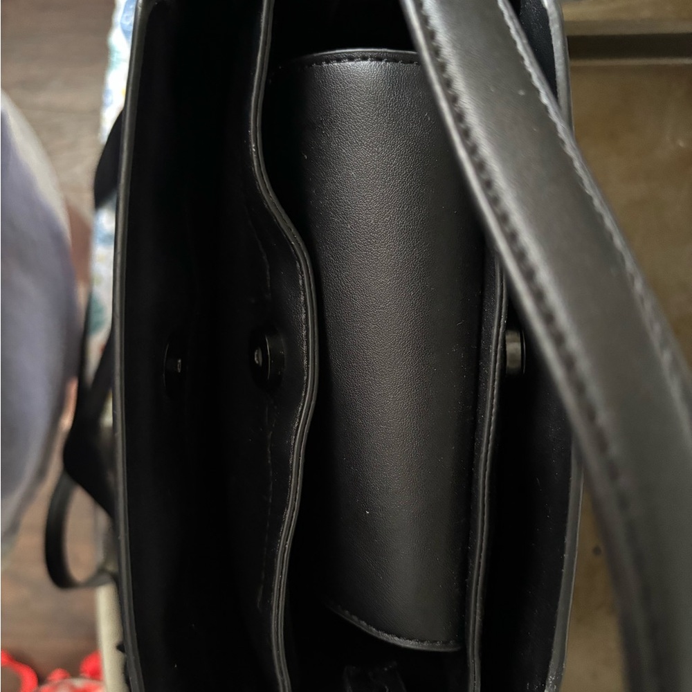 Steve Madden Black Structured Top-Handle Satchel - Picture 12 of 12
